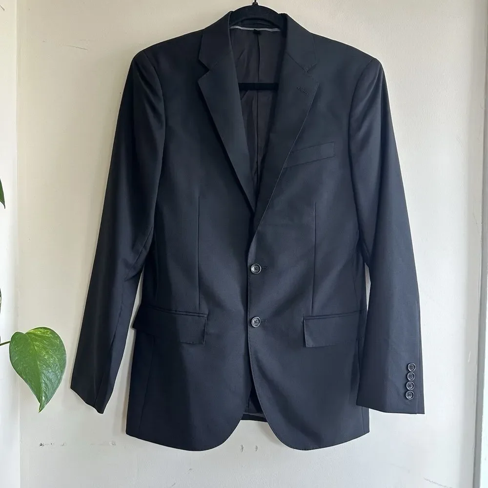 New 2022 J Crew Ludlow Slim-fit Suit Jacket‎ Loro Piana Fine wool 36R $450 28130